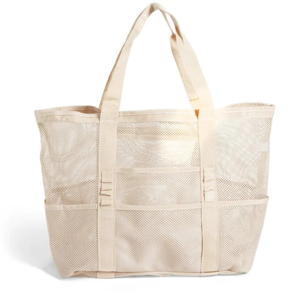 Sac de plage multi-compartiments polyester L58x23,5xH39cm - 3 coloris
