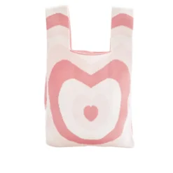 Sac de plage tissé à motif 19,5x9xH34cm (2 modèles)