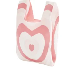 Sac de plage tissé à motif 19,5x9xH34cm (2 modèles)