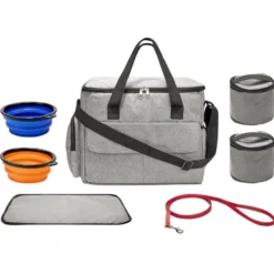 Sac de rangement accessoires x6 inclus pour chien ou chat 30x22xH38cm