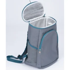 Sac à dos isotherme fraîcheur 14L gris et bleu 36x16xH26cm