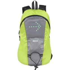 Sac à dos signalétique LED vert et gris