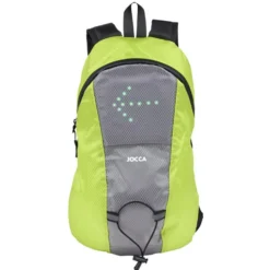 Sac à dos signalétique LED vert et gris