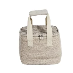 Sac fraîcheur 9L jute et coton marron 23x18,5x21cm