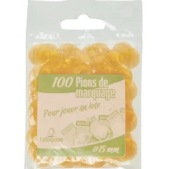 Sachet de 100 pions de loto Ø 15mm