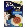 Sachet pour chat 6x 48gr Felix Soup poissons filets 3 saveurs