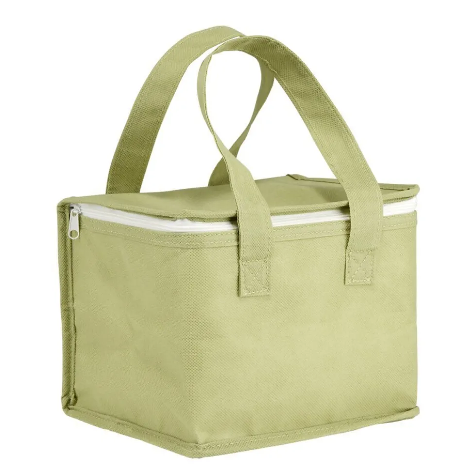 Sac isotherme 5L aluminium et polyester vert 21x16xH17cm