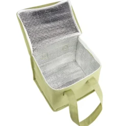 Sac isotherme 5L aluminium et polyester vert 21x16xH17cm