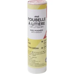 Sac poubelle litière chat blanc 78x37xH12cm (8 pièces)