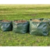 Sacs de jardin verts avec poignées x3 70L 100L 170L
