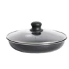 Sauteuse tous feux dont induction sans manche aluminium noir Ø25xH6,5cm