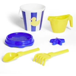 Seau de plage garni canard marin 6 pièces