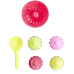 Seau de plage pâtissier plastique Ø18xH21cm x12 pièces (2 modèles)