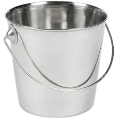 Seau pour frites inox argenté
