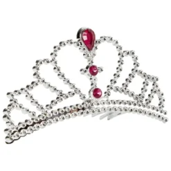 Serre-tête couronne princesse argenté
