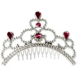 Serre-tête couronne princesse argenté