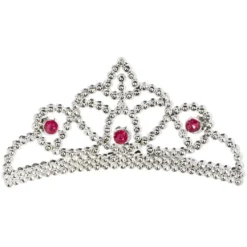 Serre-tête couronne princesse argenté
