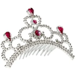 Serre-tête couronne princesse argenté