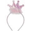 Serre-tête couronne princesse rose