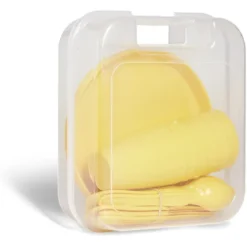 Service de pique-nique pour 6 personnes plastique jaune