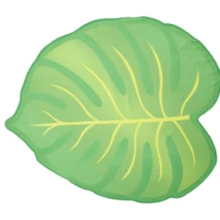 Serviette de plage design feuille verte