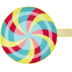 Serviette de plage design sucette multicolore