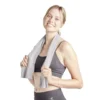 Serviette de sport grise 100x30cm polyester