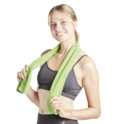 Serviette de sport verte 100x30cm