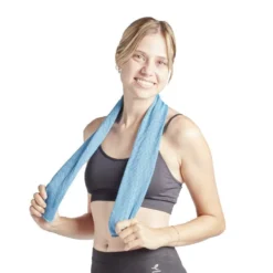 Serviette de sport violette 100x30 cm