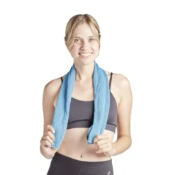 Serviette de sport violette 100x30 cm