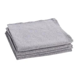 Serviette de table x4 effet lin 40x40cm (3 modèles)