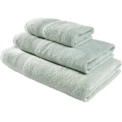 Serviette de toilette 50x90cm coton vert céladon