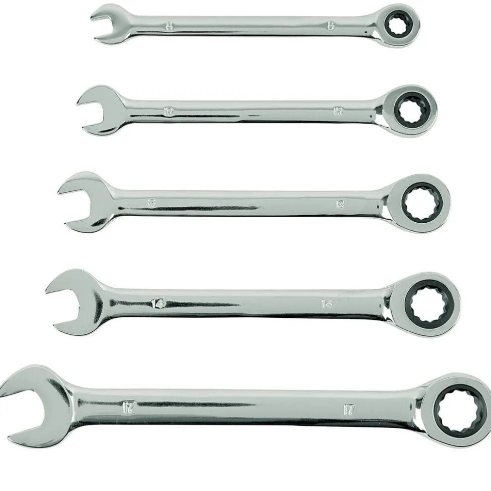 Set clé à cliquet 72 dents x5
