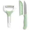 Set couteau et éplucheur inox et plastique - 3 modèles