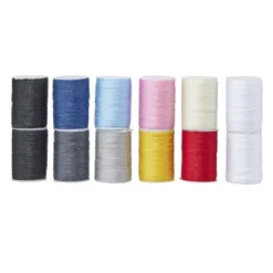Set de 12 bobines de fil à coudre 12 couleurs