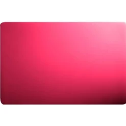 Set de table rectangulaire plastique rouge uni