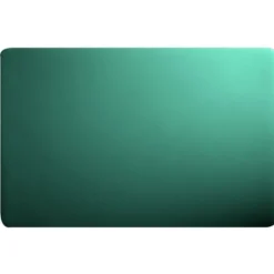 Set de table rectangulaire plastique vert foncé uni