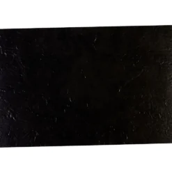 Set de table rectangulaire plastique noir effet ardoise