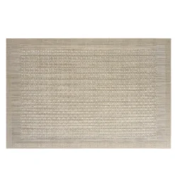 Set de table rectangulaire PVC 30x45cm effet tissé losange beige