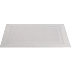 Set de table rectangulaire PVC 30x45cm effet tissé gris