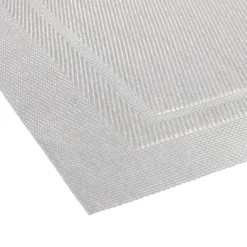 Set de table rectangulaire PVC 30x45cm effet tissé gris