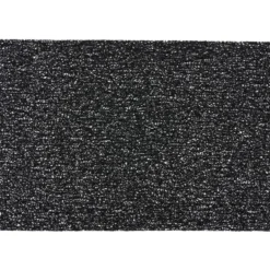 Set de table rectangulaire pvc effet spaghetti noir uni