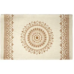 Set de table rectangulaire style oriental motif rosace 30x50cm