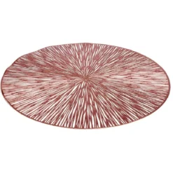 Set de table rond brillant rose ou doré Ø38cm