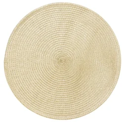 Set de table rond Ø35cm (2 modèles gris foncé ou beige)