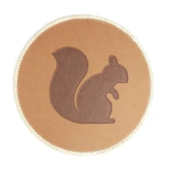 Set de table rond écureuil orange Ø38cm