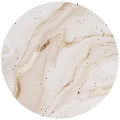 Set de table rond motif marbre rose ou bleu Ø38cm