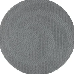 Set de table rond tressé gris Ø36cm