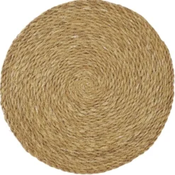 Set de table rond x4 en jute Ø35cm