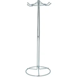 Set de 6 ustensiles de cuisine avec support inox gris Ø16xH40,5cm